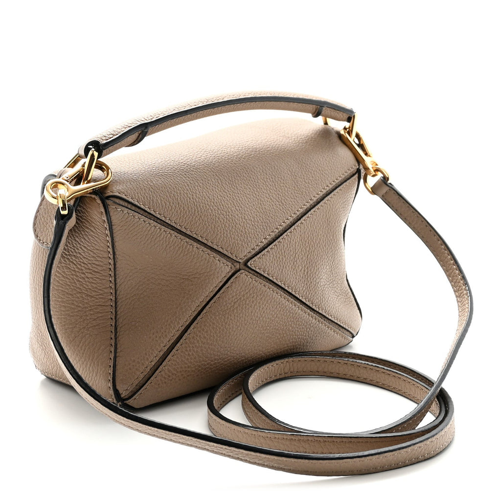 Calfskin Mini Puzzle Bag Sand
