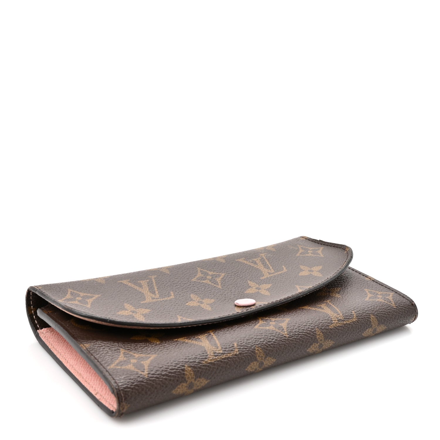 Monogram Emilie Wallet Rose Ballerine