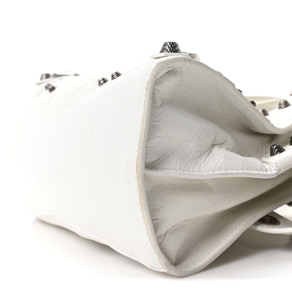 Agneau Arena Neo Cagole Handbag XS Optic White