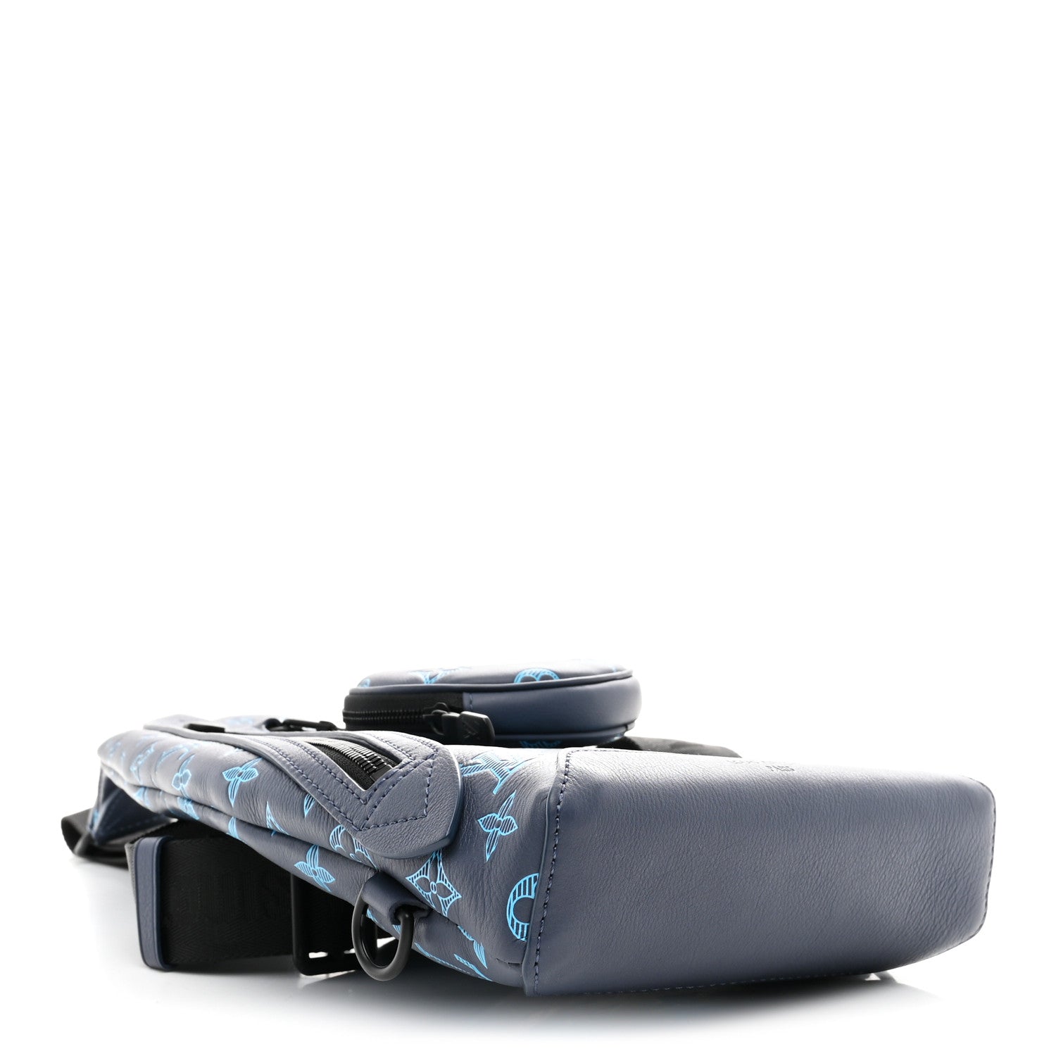 Monogram Shadow Duo Slingbag Navy River Blue