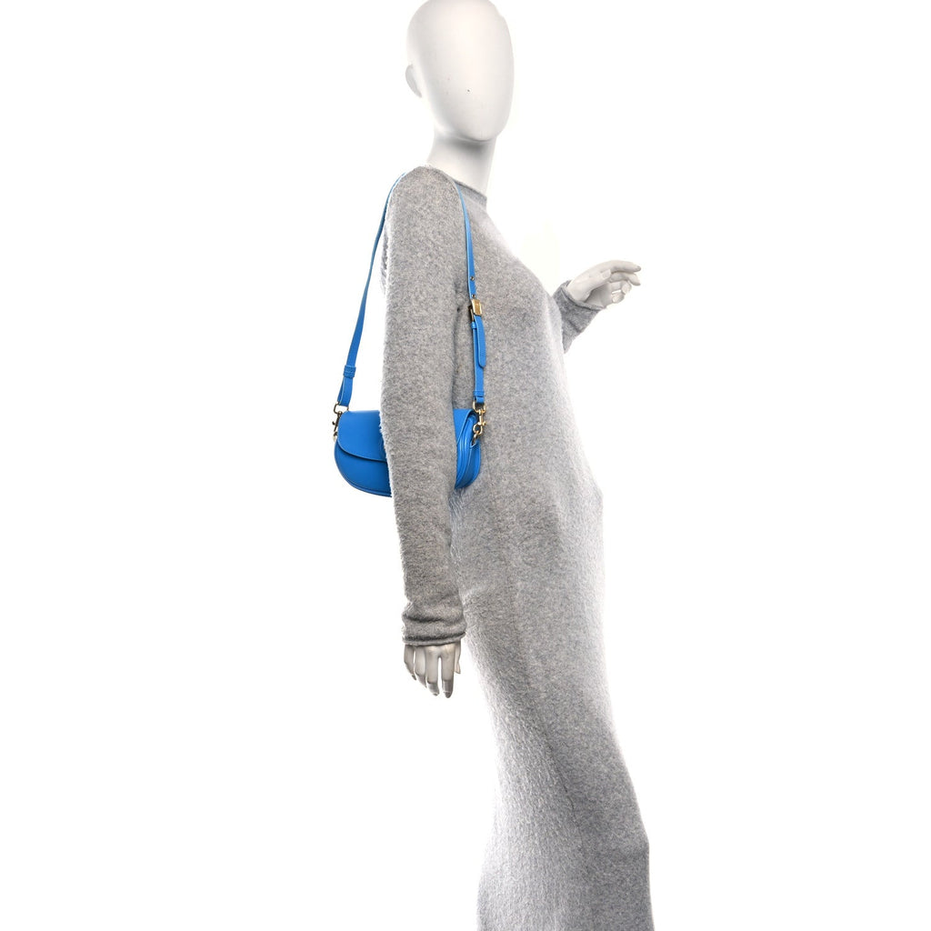 Box Calfskin East West Bobby Bag Reef Blue