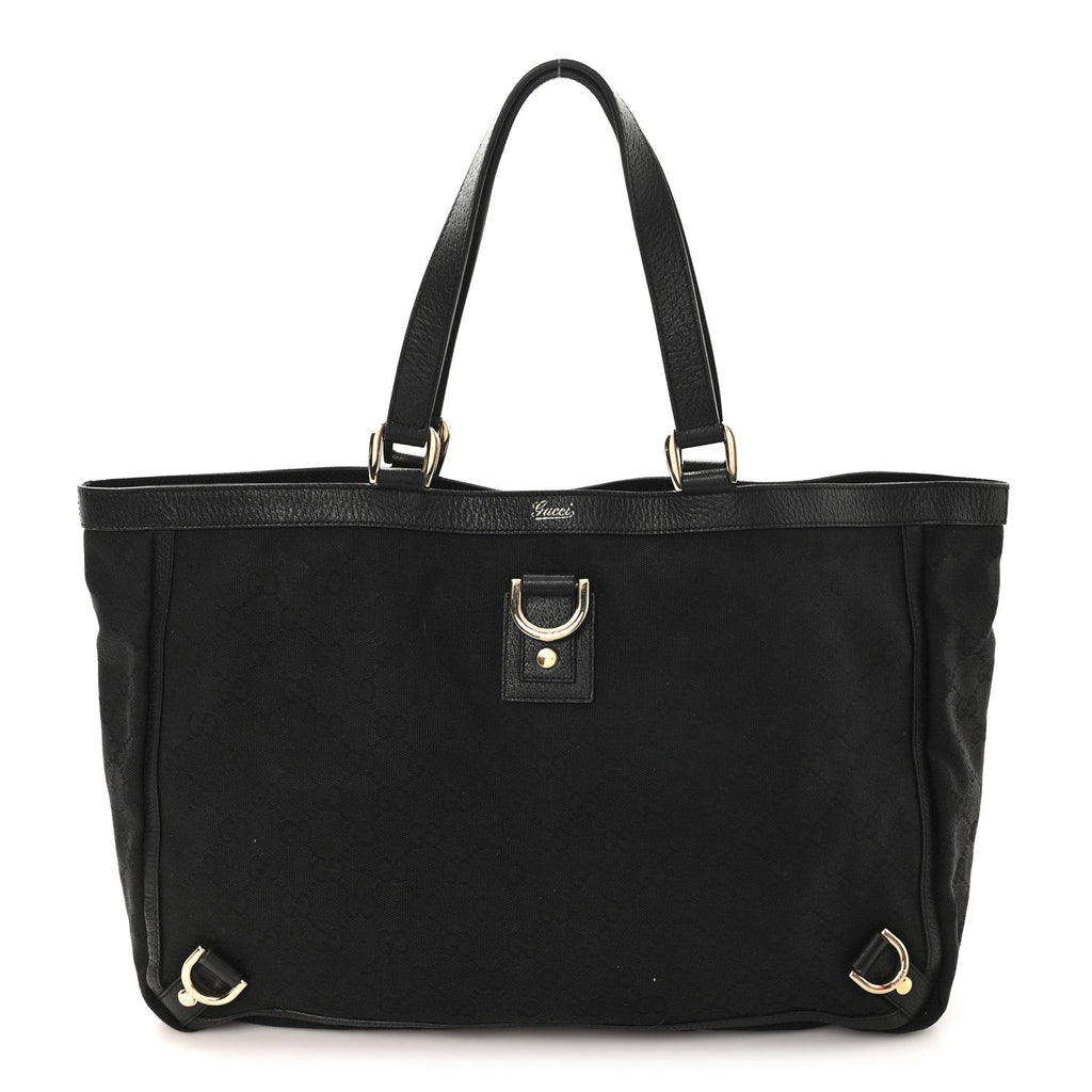 Monogram Large Abbey Tote Black