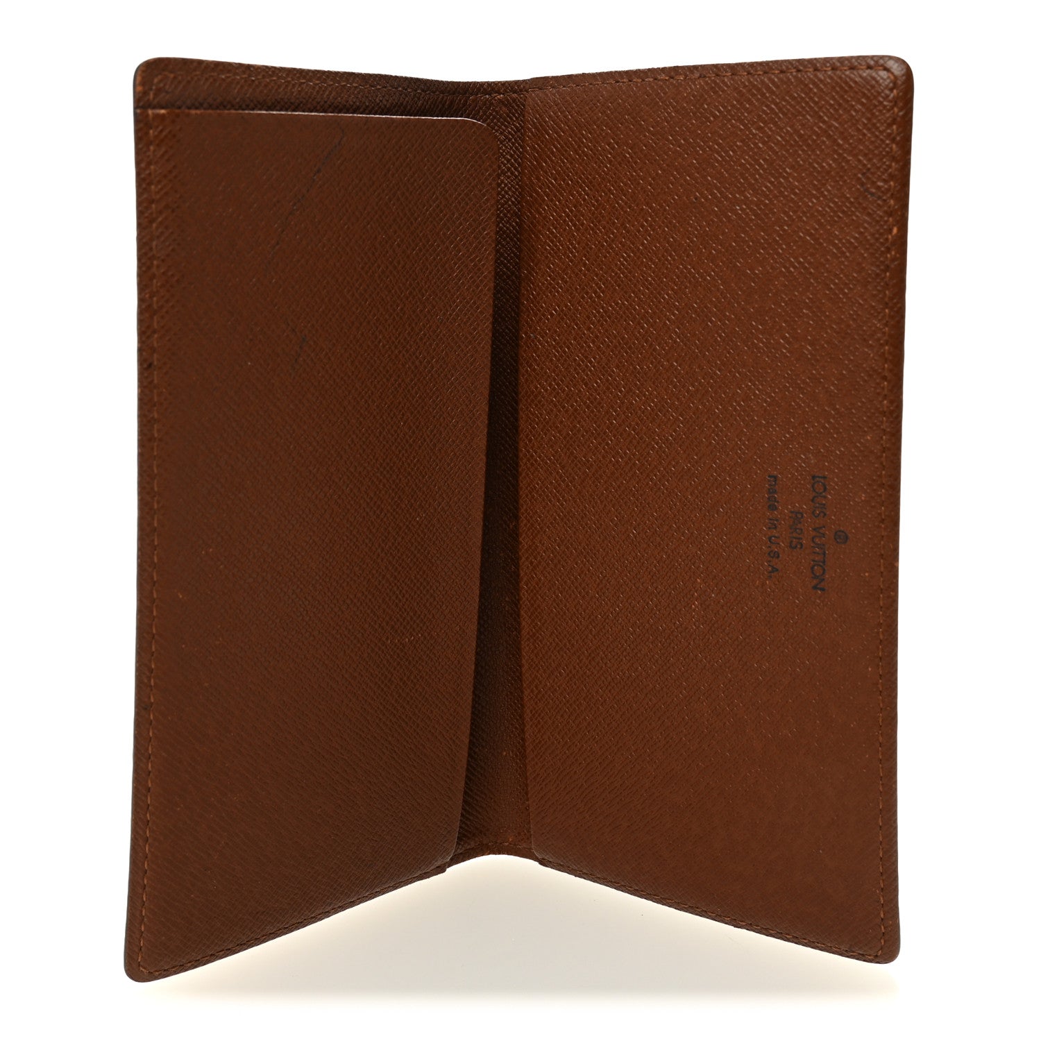 Monogram Simple Checkbook Holder Wallet Cover