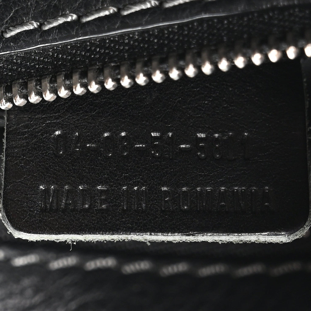 Calfskin Small Paddington Satchel Black