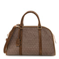 Velvet Suede Le Monogramme Duffle Red Cigar