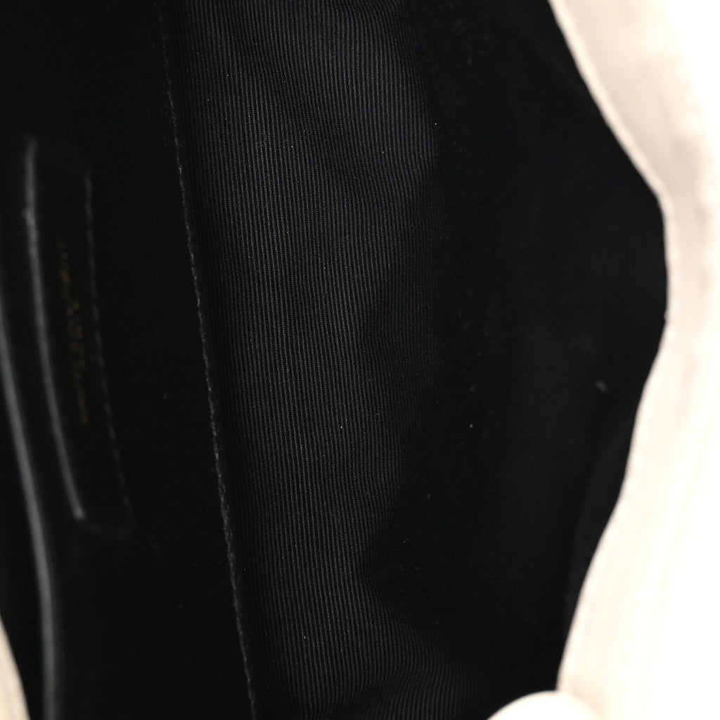 Lambskin Quilted Monogram Mini Nolita Crema Soft