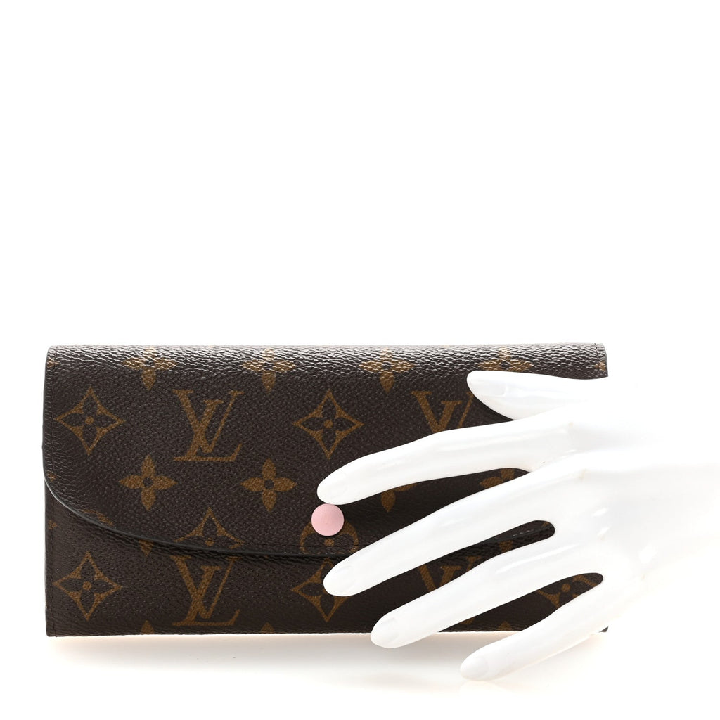 Monogram Emilie Wallet Rose Ballerine