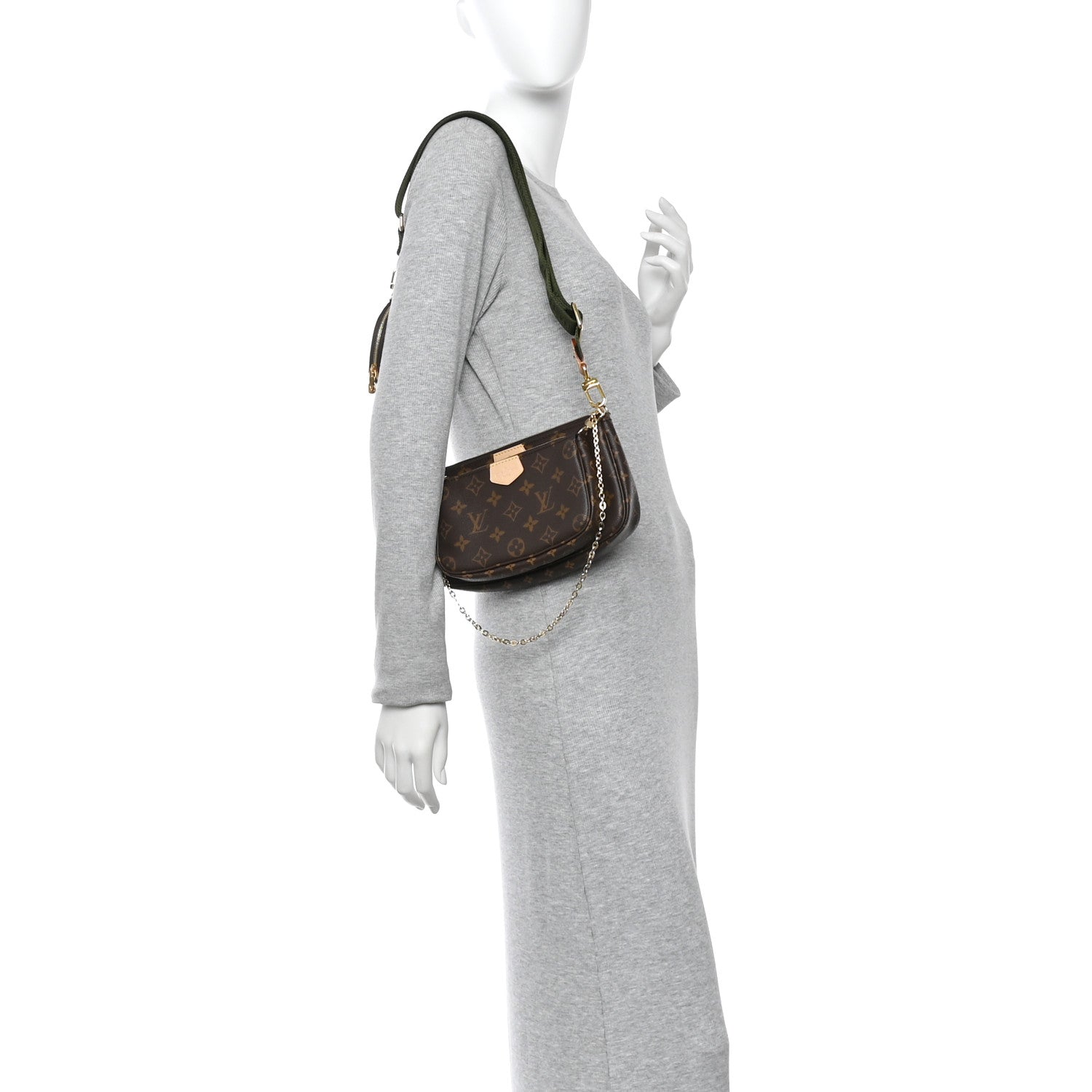 Monogram Multi Pochette Accessories Kaki