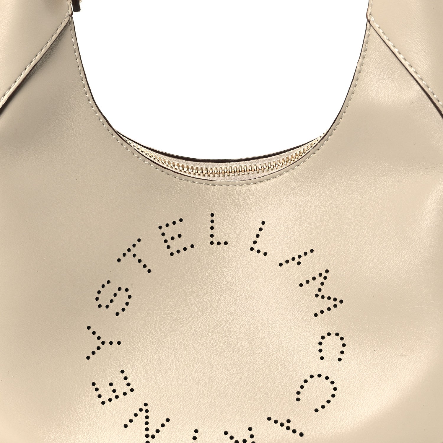 Eco Alter Nappa Perforated Logo Small Hobo White