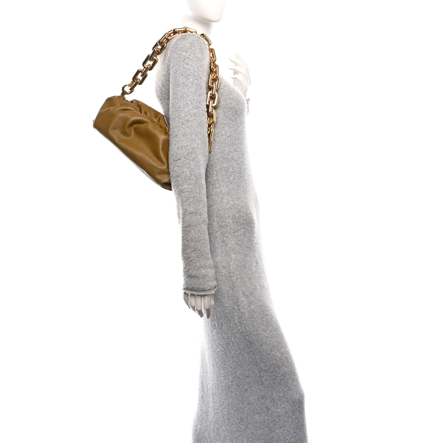 Calfskin The Pouch Chain Cammello