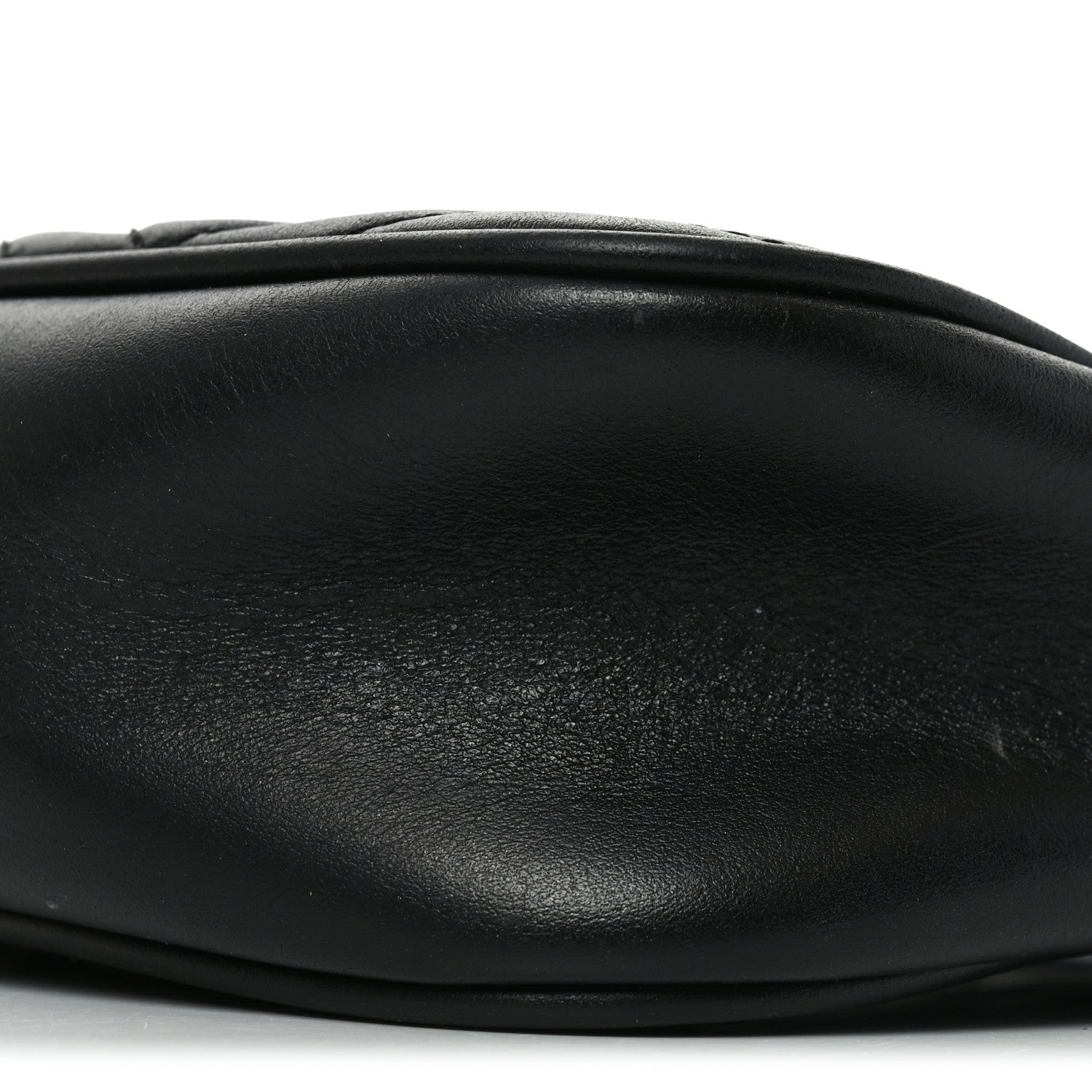 Calfskin Matelasse Small GG Marmont Chain Shoulder Bag Black