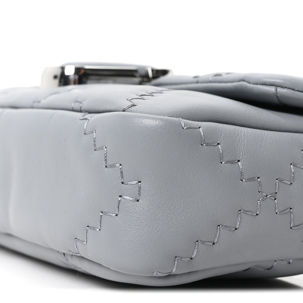 Calfskin Quilted The J Marc Shoulder Bag Wolf Grey