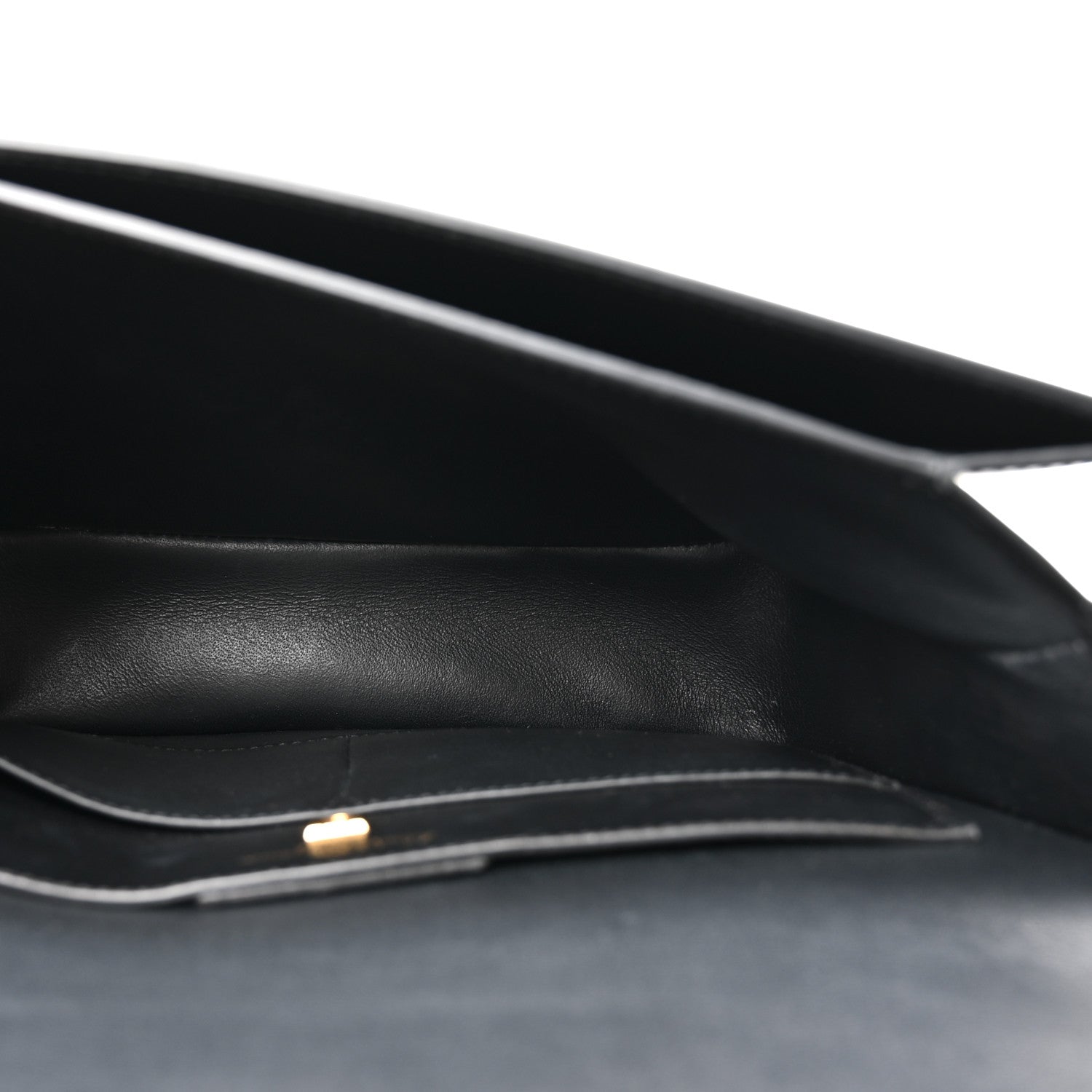 Calfskin Gancini Shoulder Bag Black