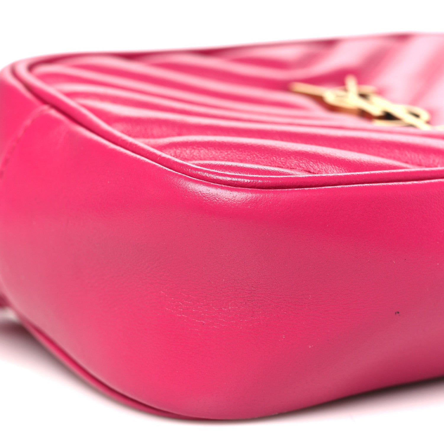 Calfskin Matelasse Monogram Lou Belt Bag Bright Pink