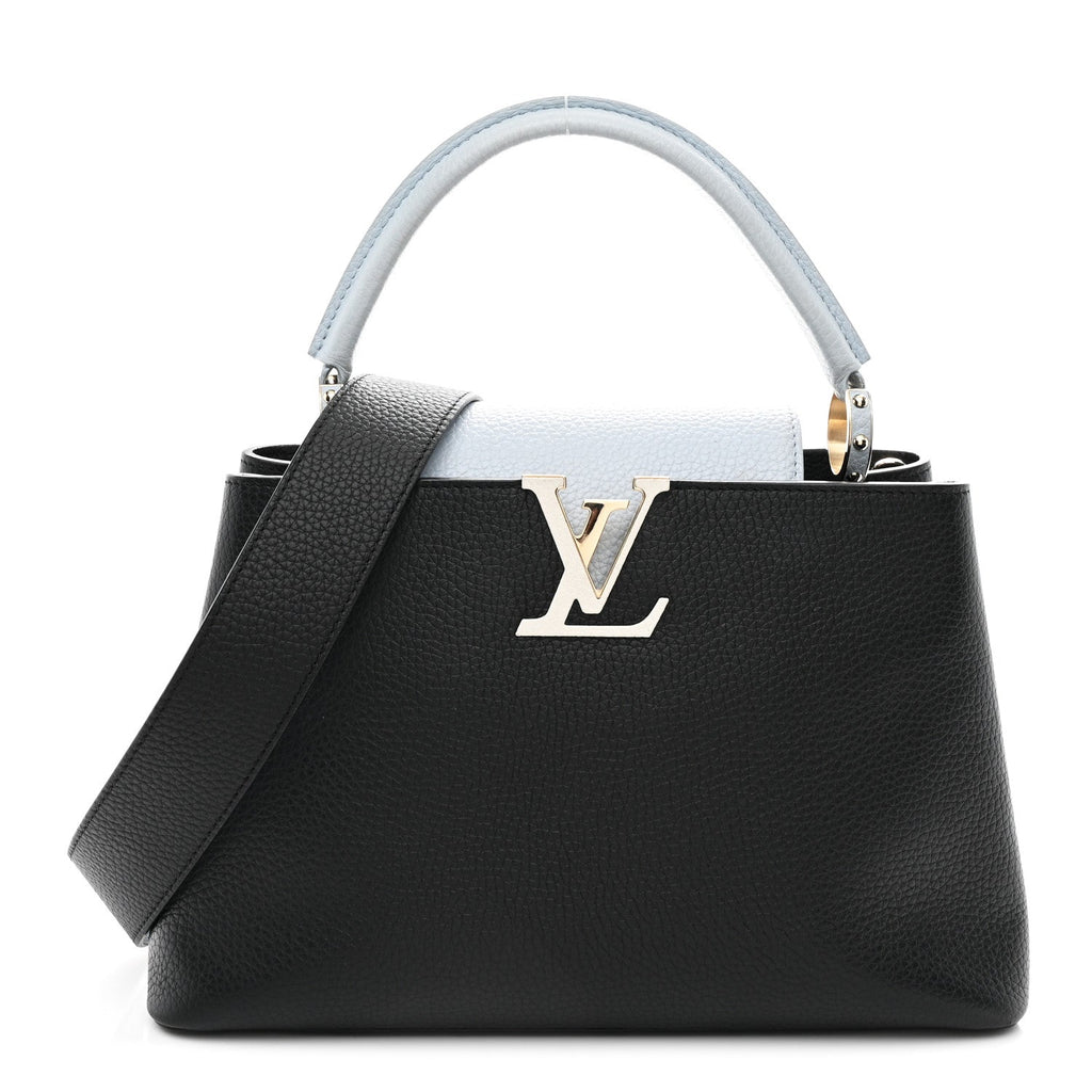 Taurillon Capucines MM Black Blue White