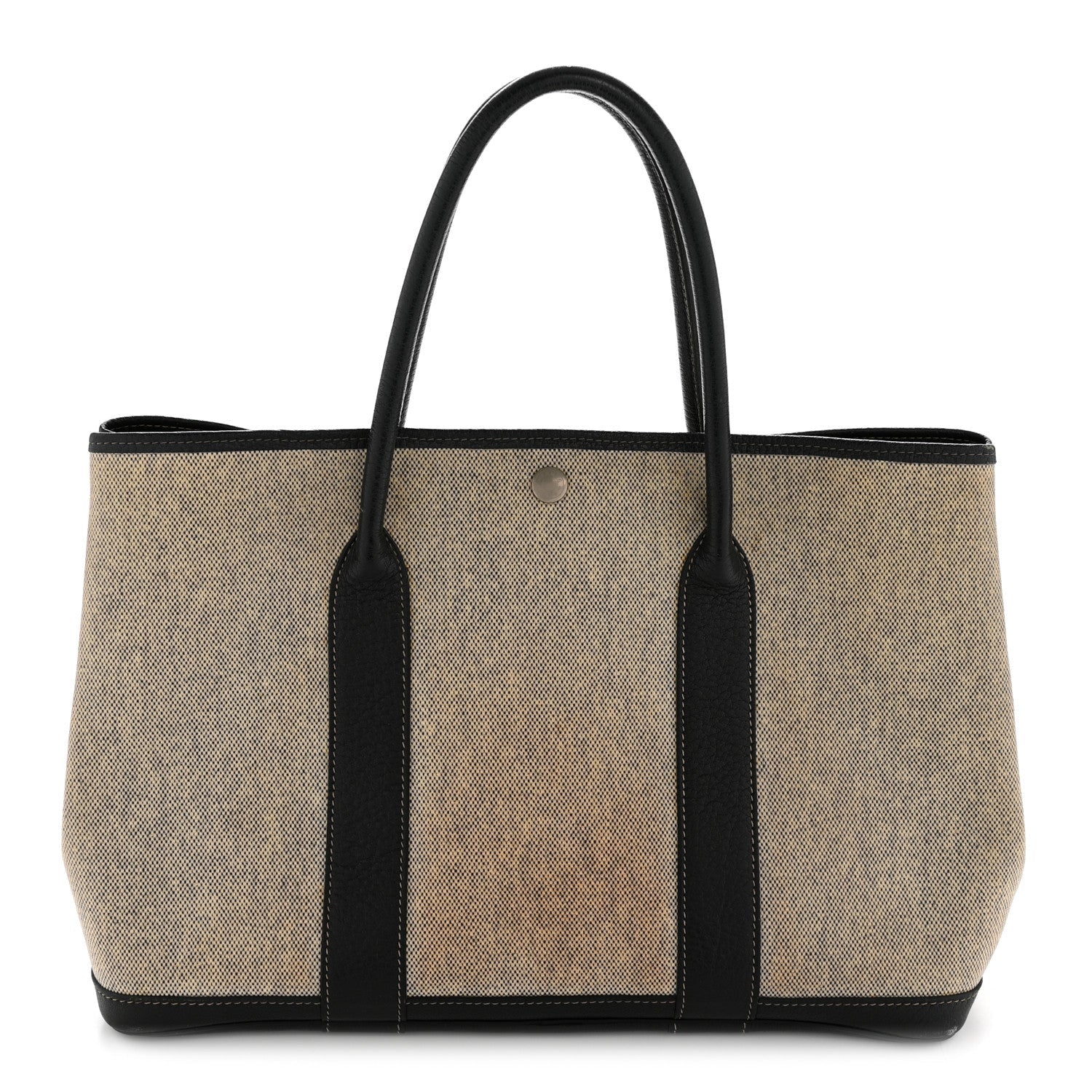 Toile H Buffle Skipper Garden Party 36 MM Tote Black