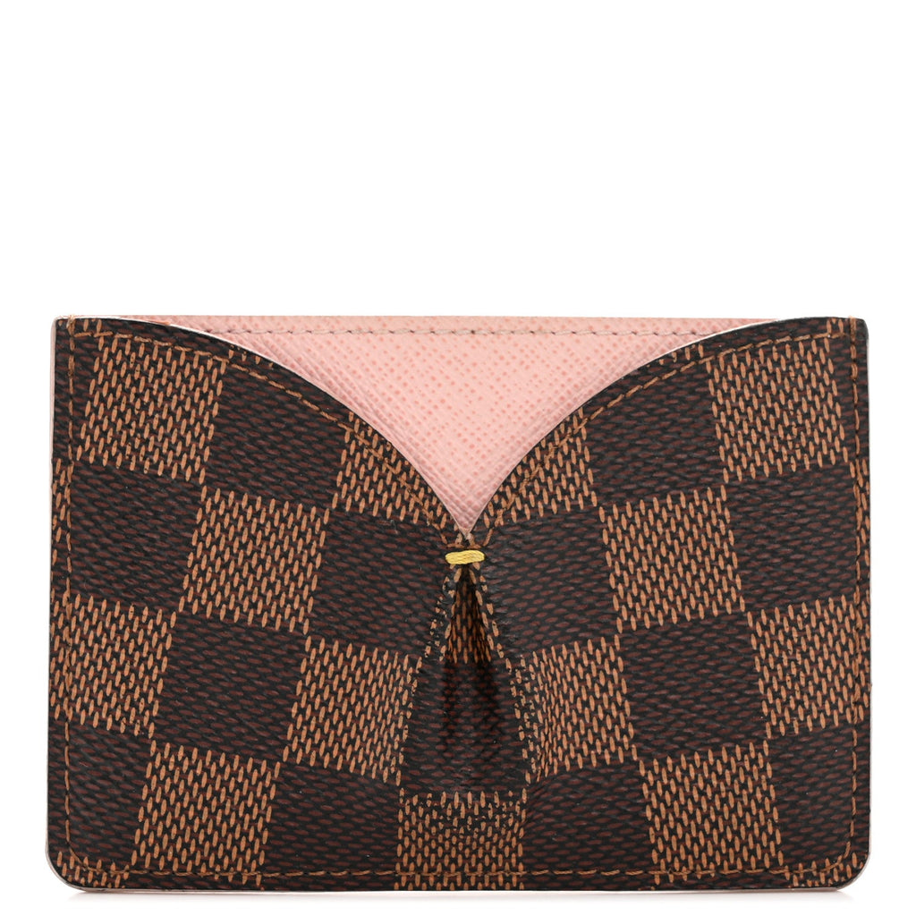 Damier Ebene Caissa  Holder Rose Ballerine