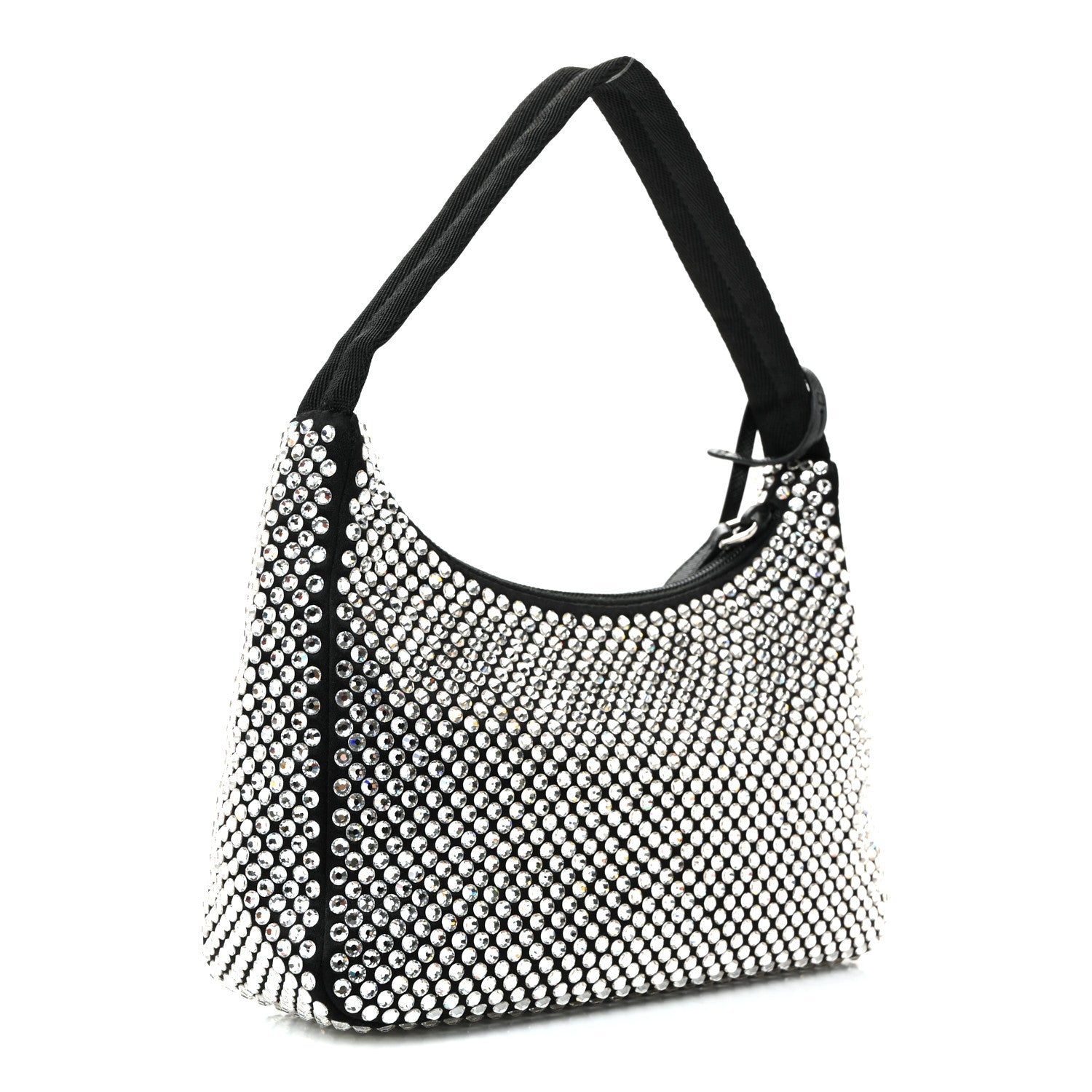 Satin Crystal Mini Re-Edition 2000 Bag Cristal