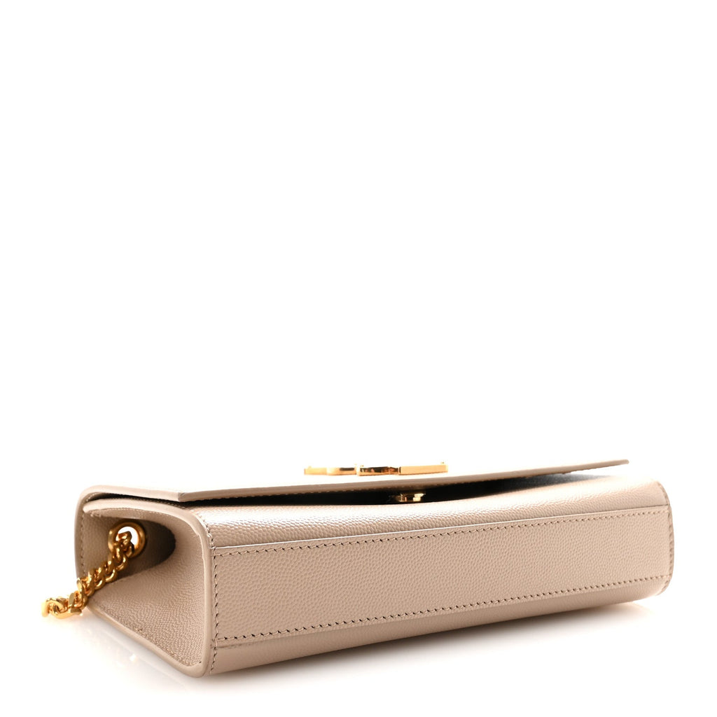 Grain De Poudre Small Monogram Kate Satchel Dark Beige