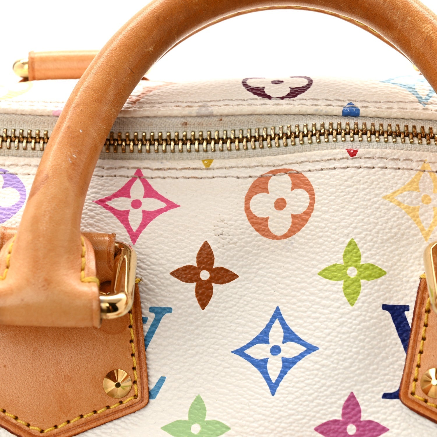 Monogram Multicolor Speedy 30 White