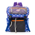 Jersey GG Monogram All Over Pan Sport Double Buckle Backpack  Blue Multicolor