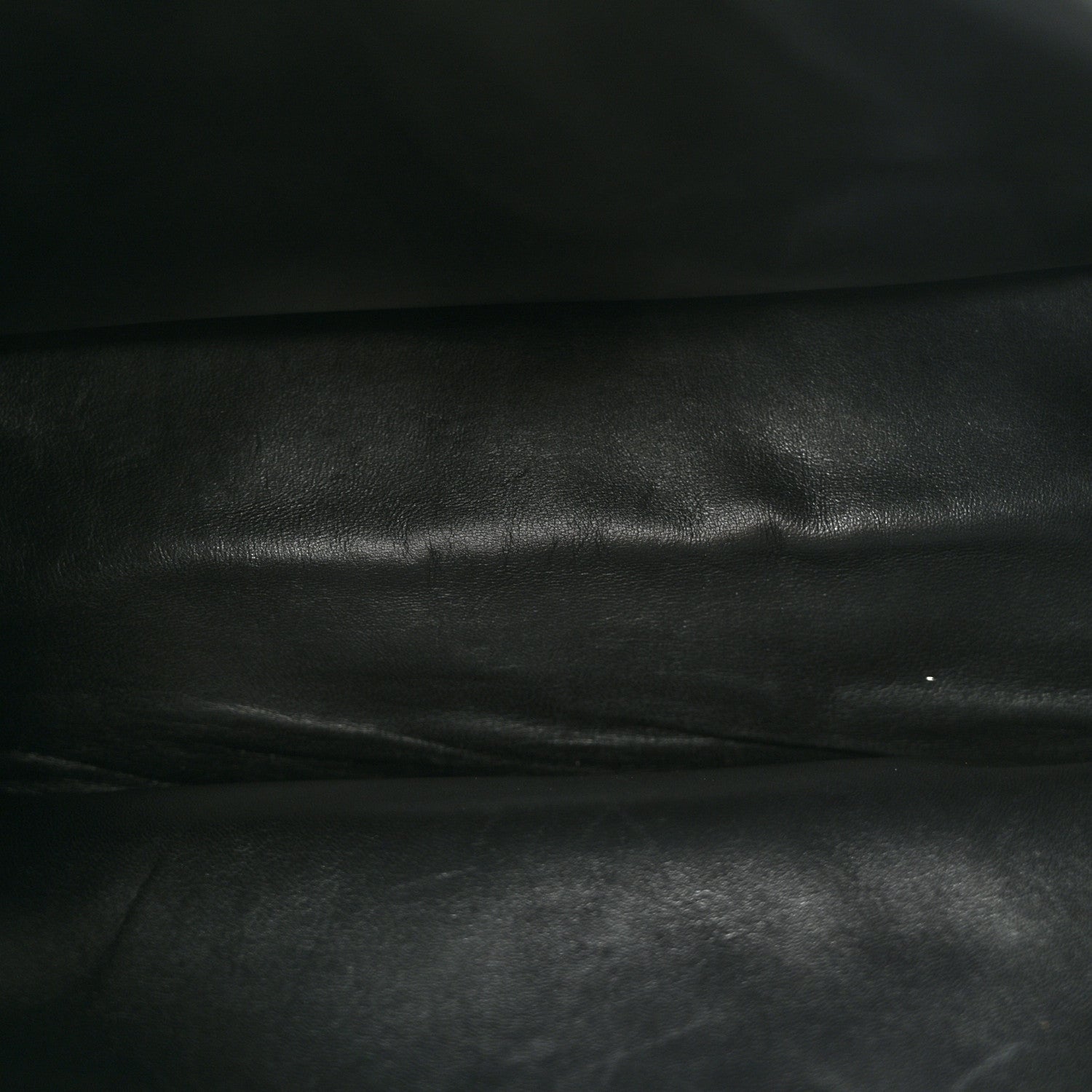 Suede Logo Shoulder Bag Black