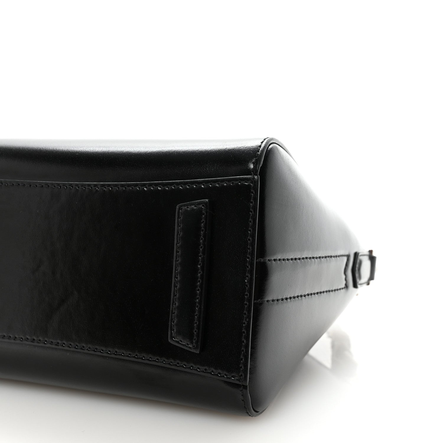 Shiny Lord Calfskin Mini Antigona Black