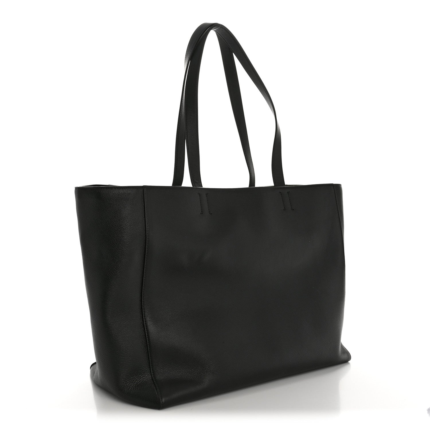 Smooth Calfskin Everyday East West Tote Bag Black
