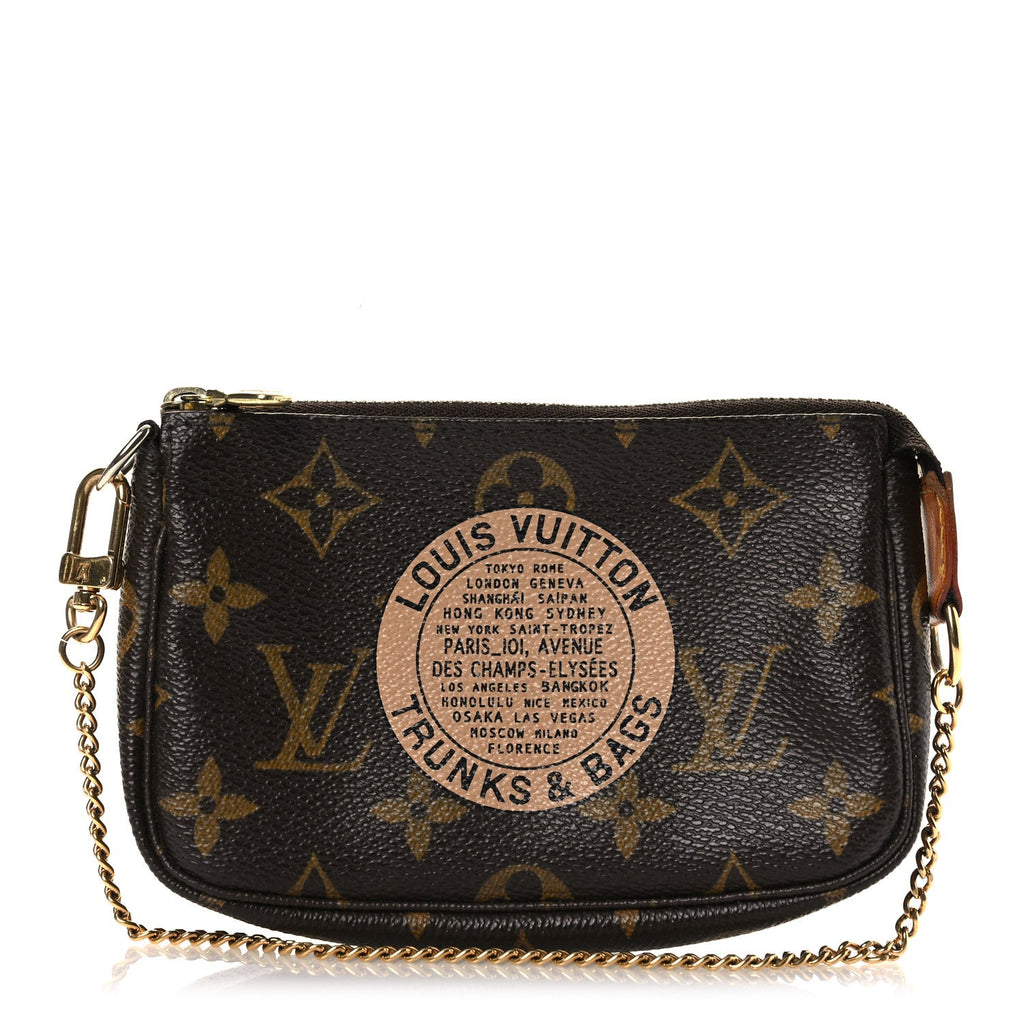 Monogram Complice Trunks and Bags Mini Pochette Accessories Beige