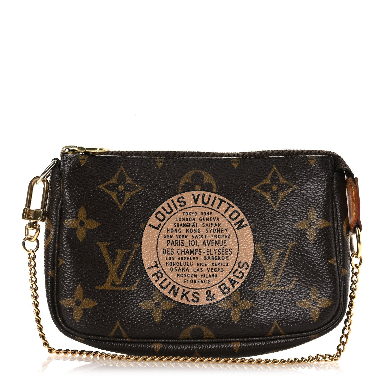Monogram Complice Trunks and Bags Mini Pochette Accessories Beige