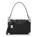 Calfskin Debossed Monogram Side Trunk Black