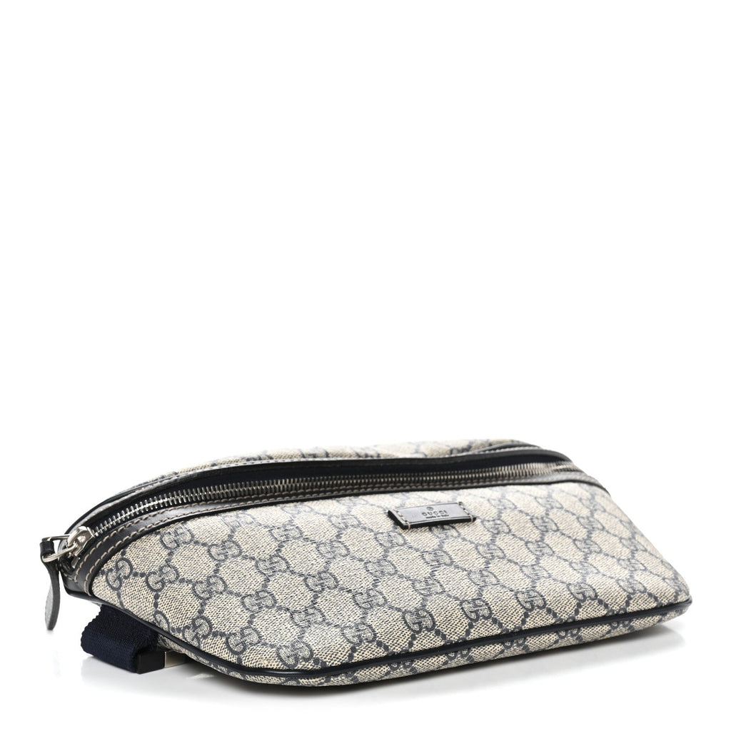 GG Supreme Monogram Belt Bag Navy