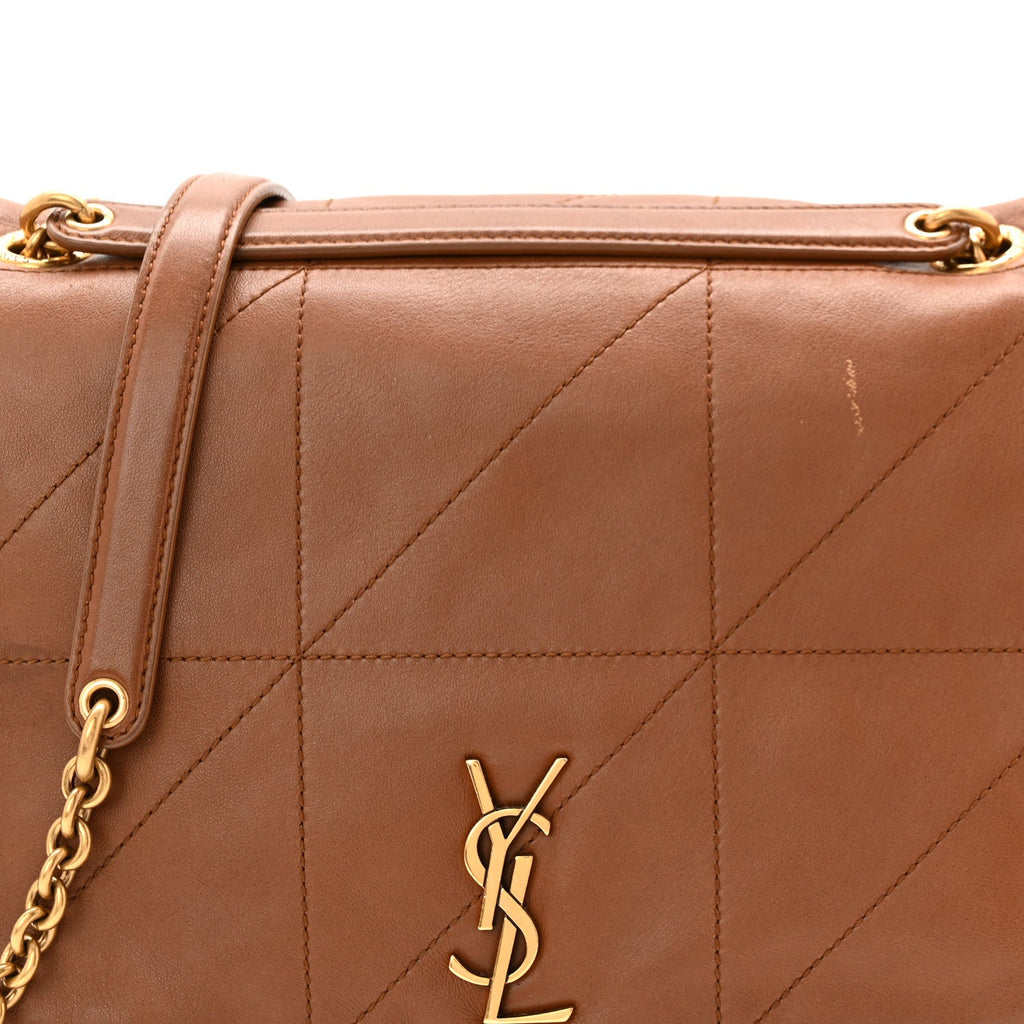 Lambskin Matelasse Monogram Small Jamie 4.3 Light Fox