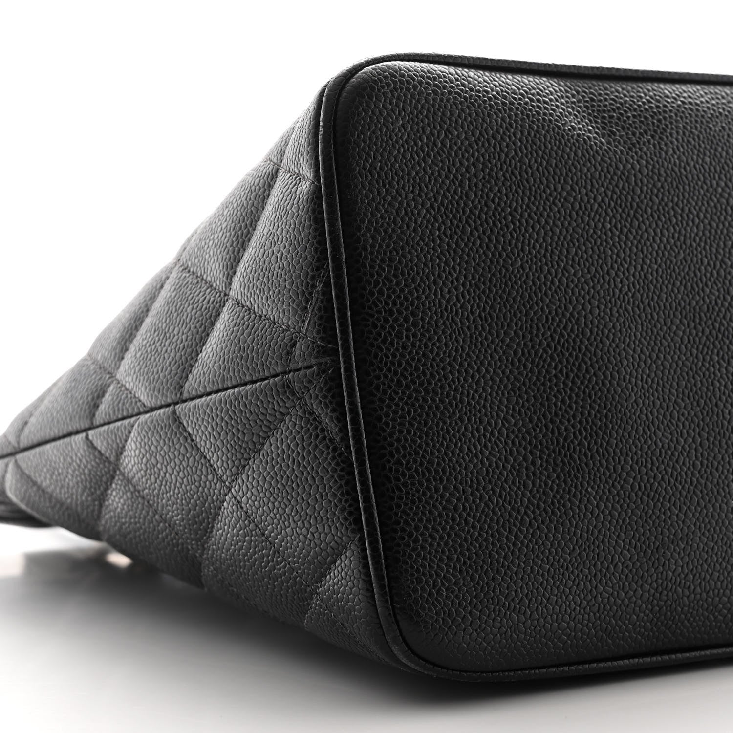 Caviar Quilted Medallion Tote Black