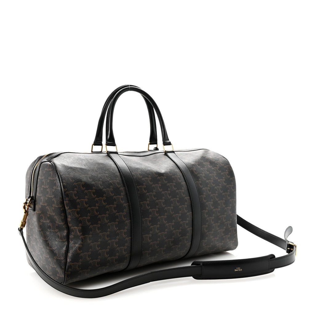 Triomphe Canvas Medium Voyage Duffle Black