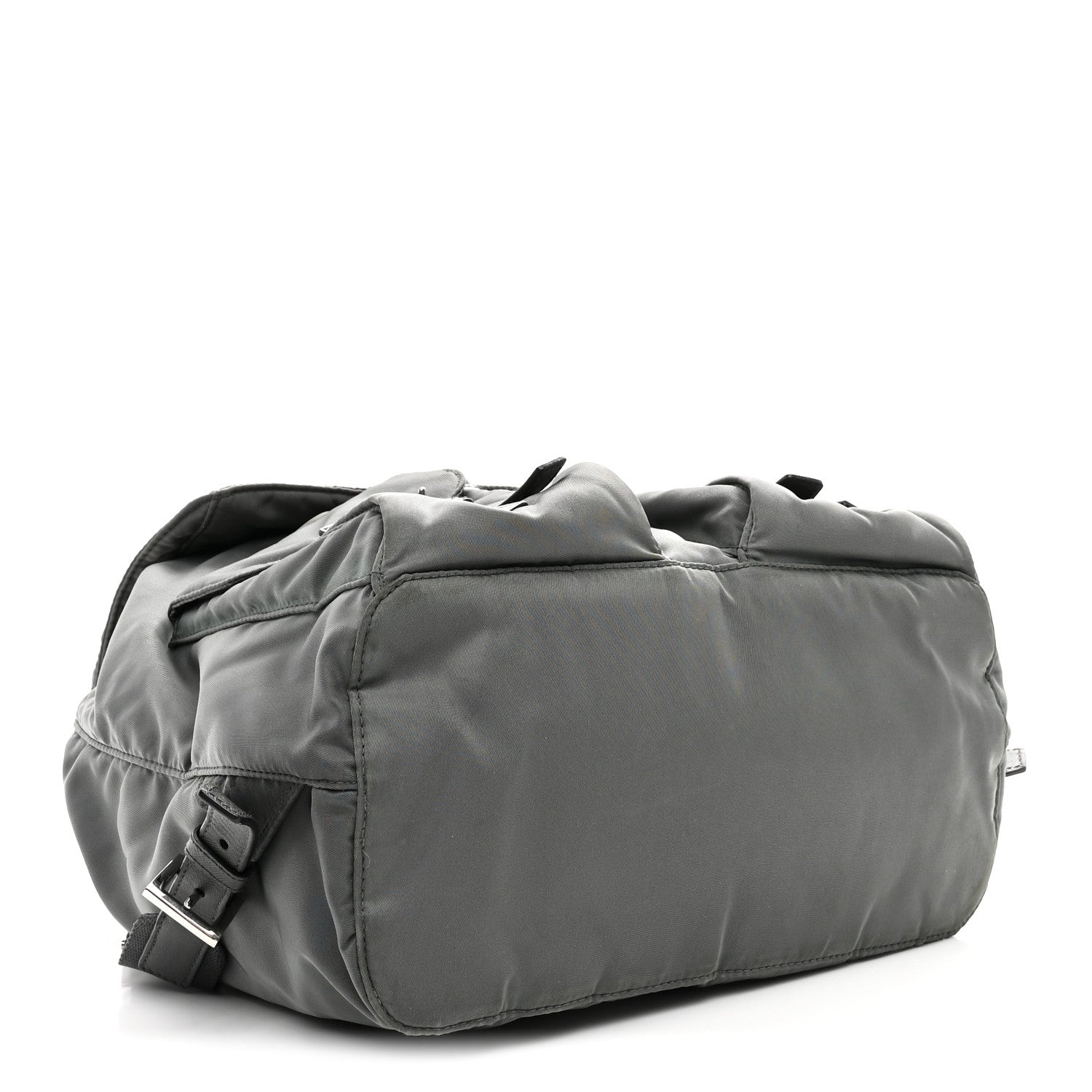 Tessuto Nylon Saffiano Medium Backpack Anthracite