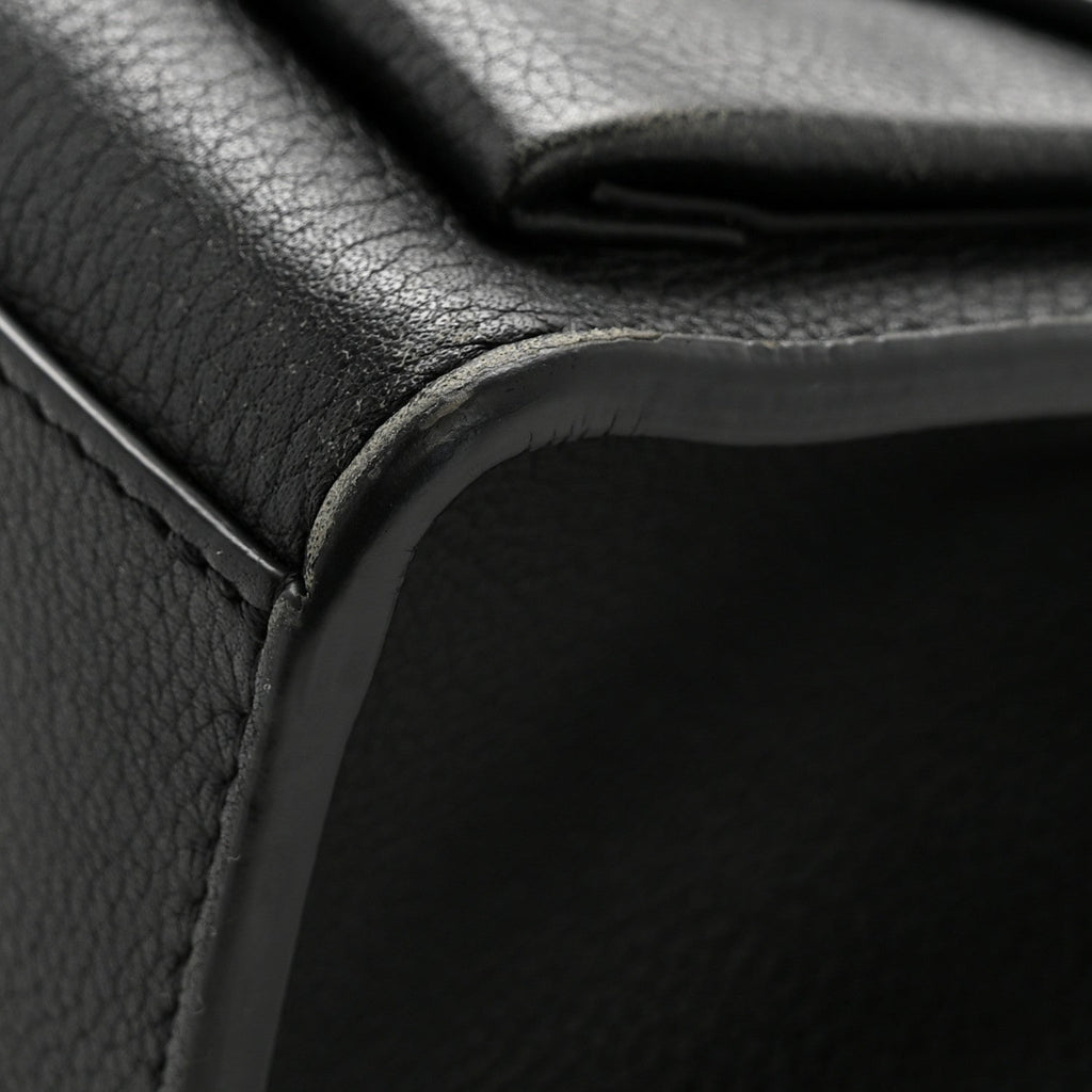 Soft Calfskin My Lockme Chain Bag BB Black