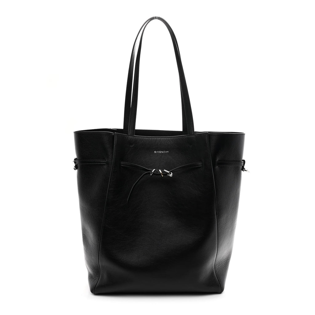 Calfskin Voyou Medium North South Tote Black