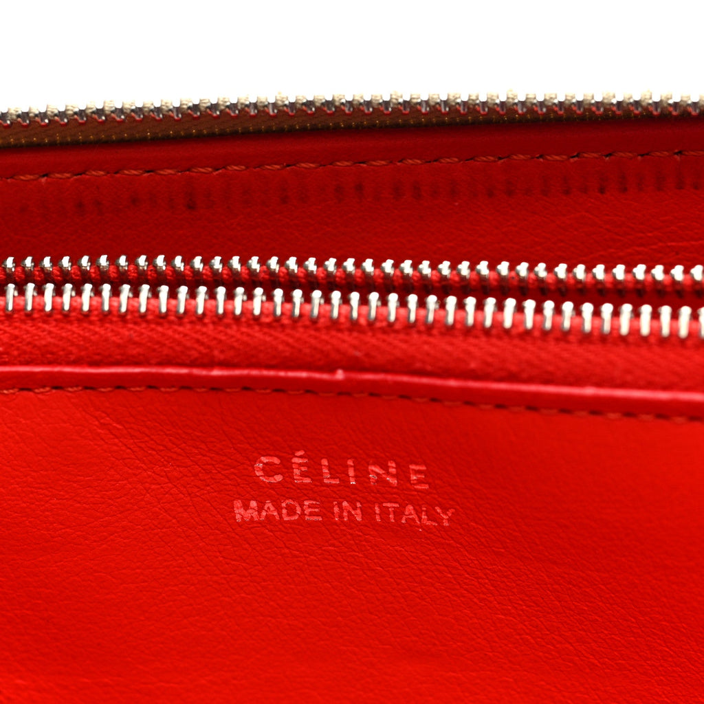 Grained Calfskin Large Zip Around Multifunction Wallet Dune