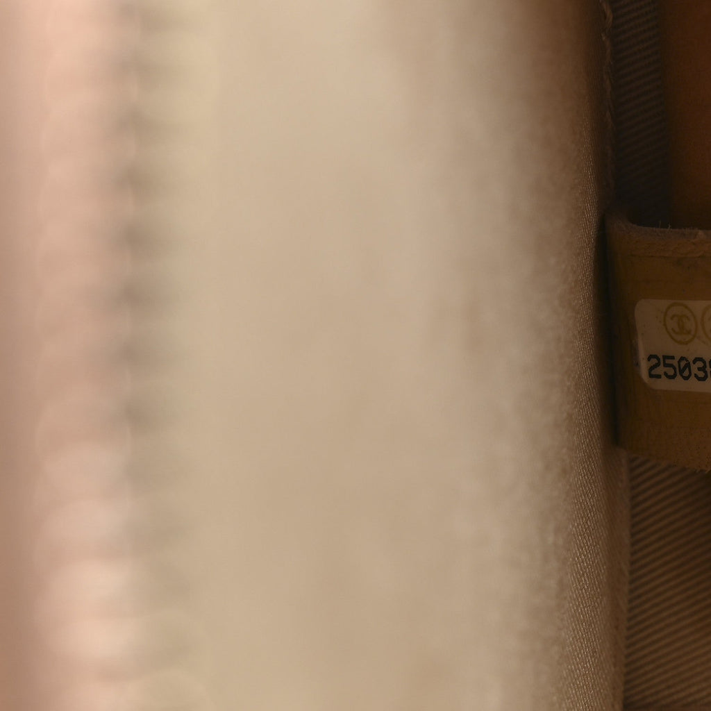 Calfskin Round As Earth Evening Bag Beige