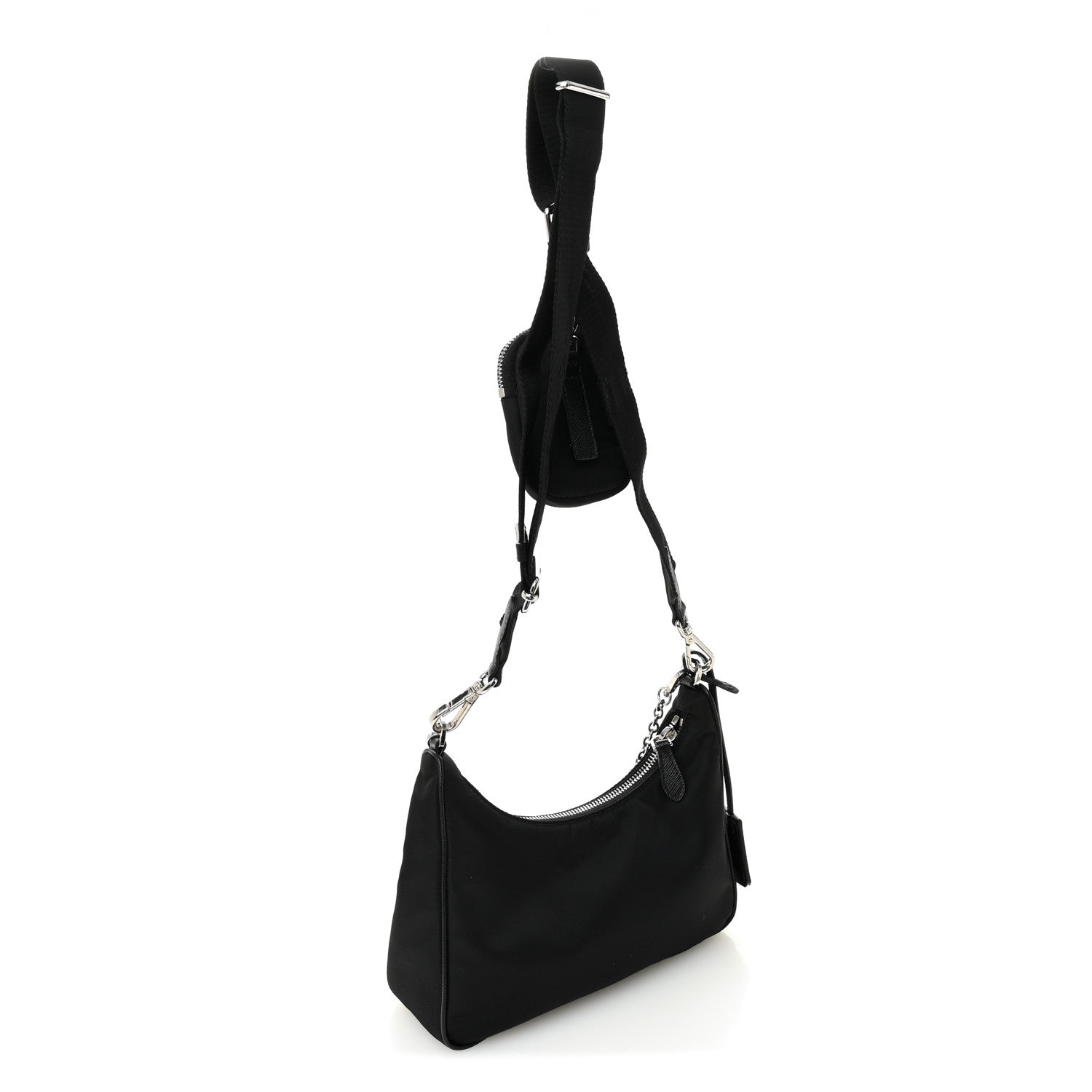 Re-Nylon Saffiano Re-Edition 2005 Shoulder Bag Black