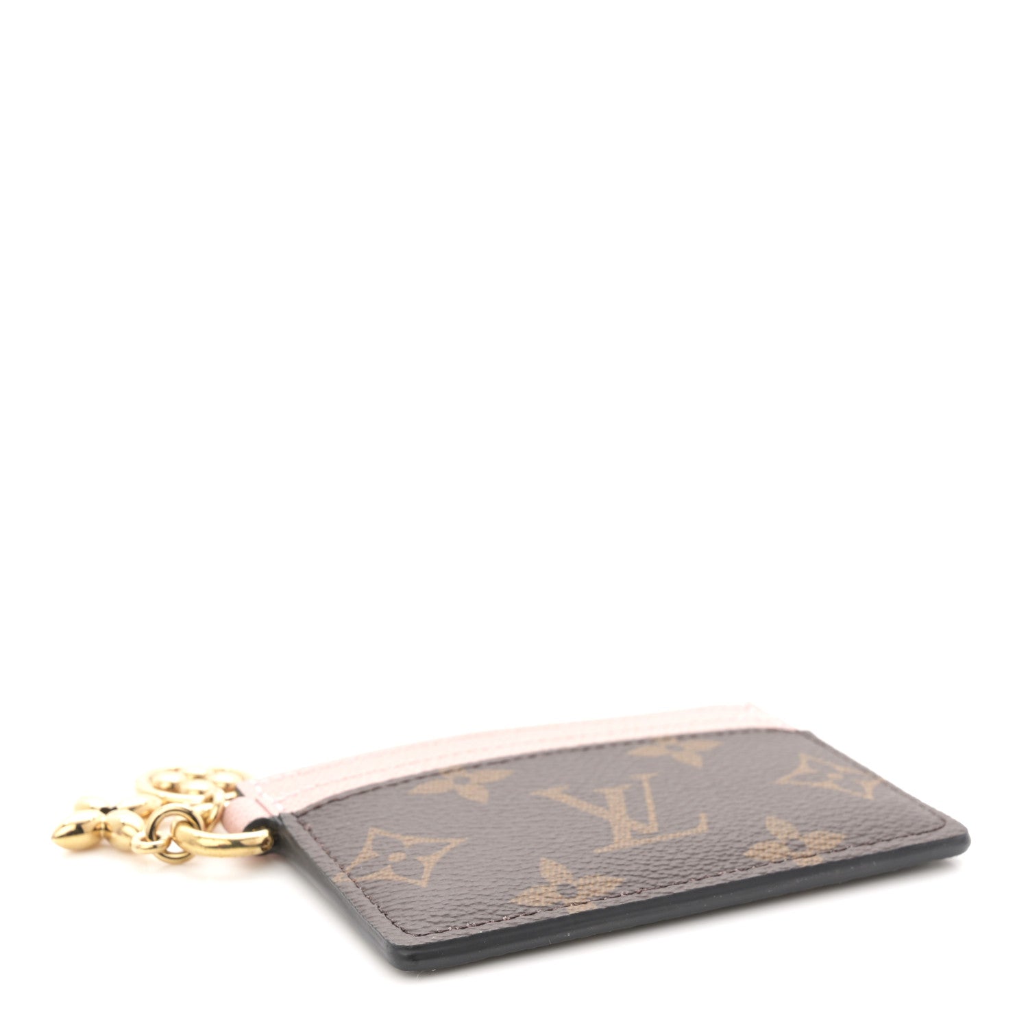 Monogram LV Charms  Holder Rose Ballerine