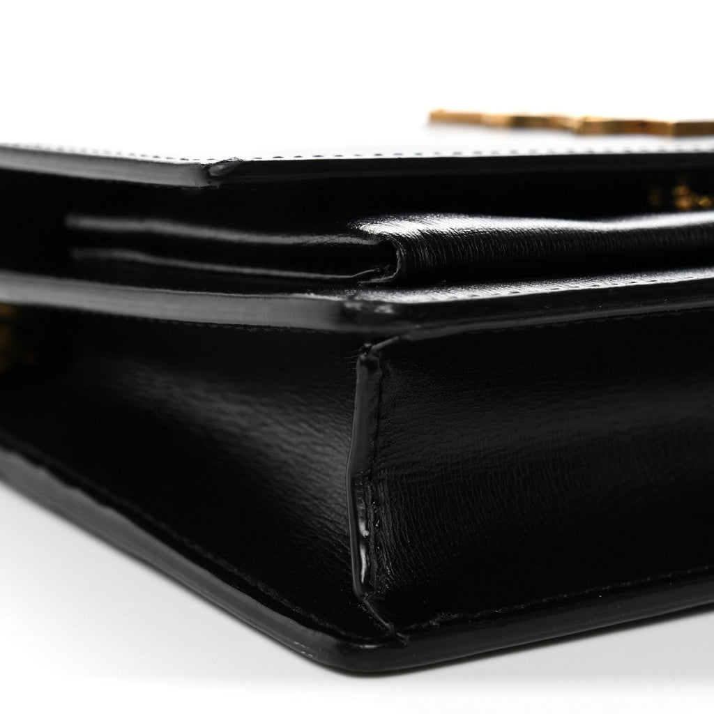 Calfskin Monogram Sunset Chain Wallet Black
