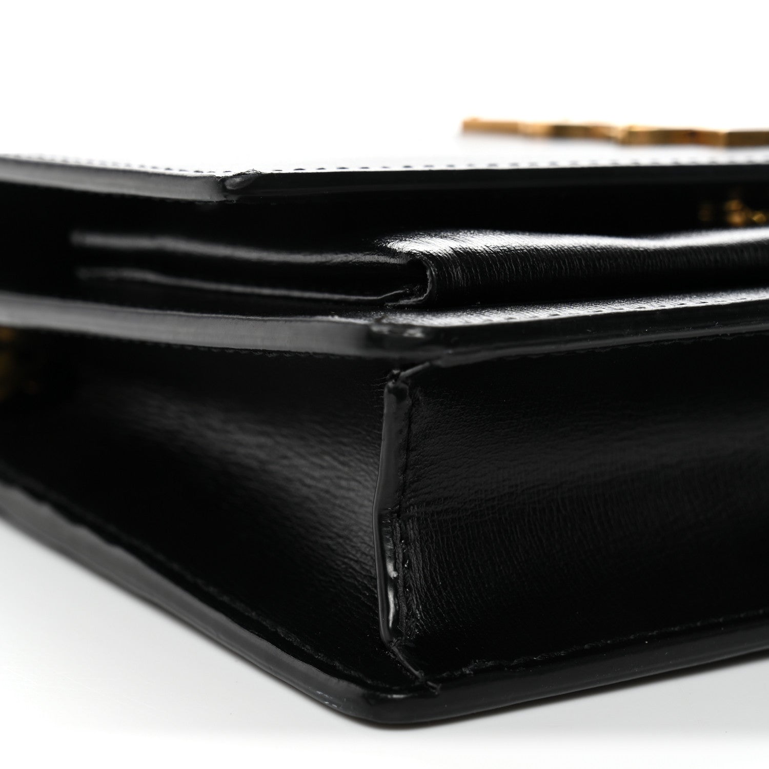Calfskin Monogram Sunset Chain Wallet Black