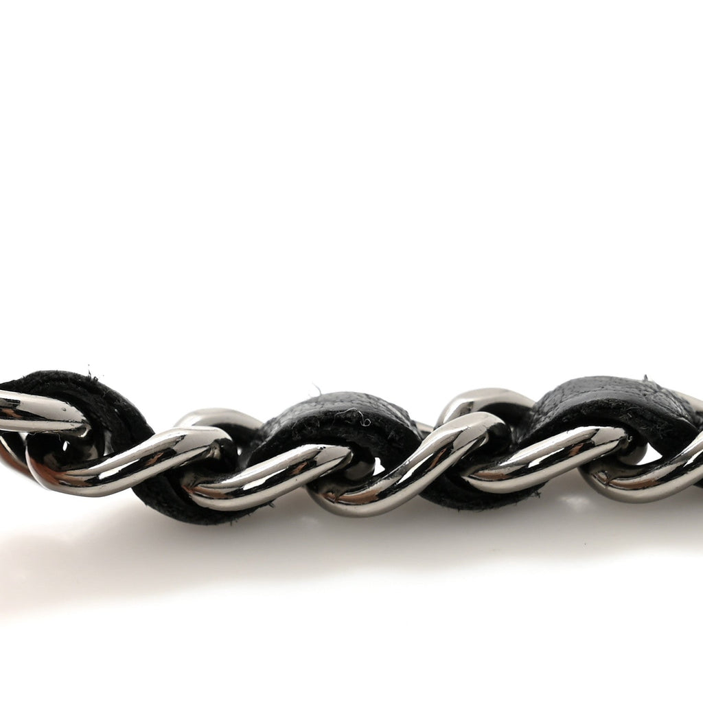 Calfskin Strass Studded Mini Phone Holder Clutch Black