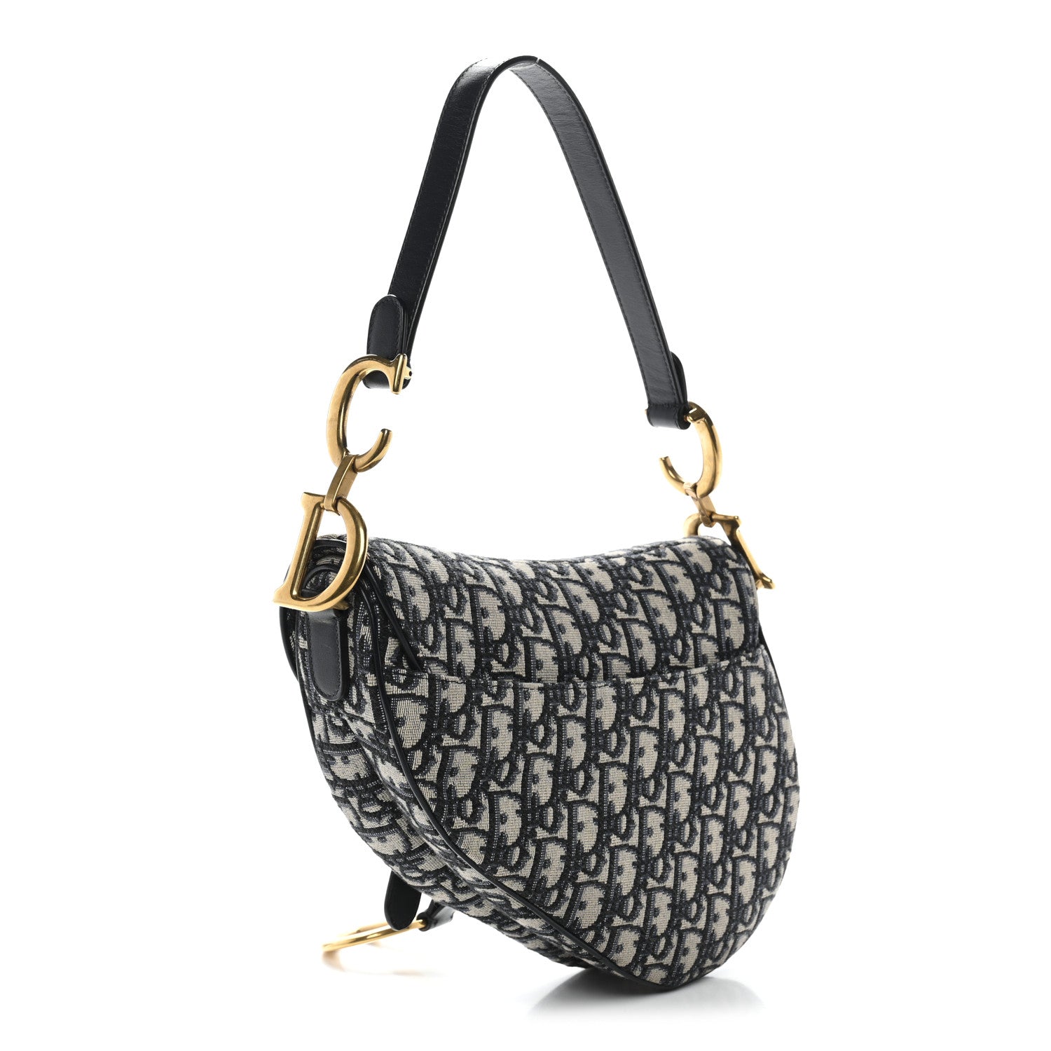 Oblique Saddle Bag Blue