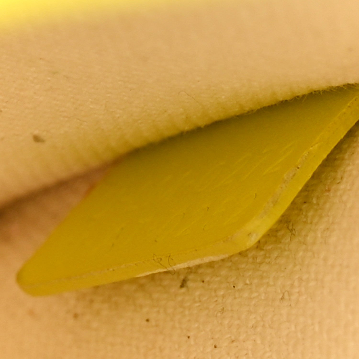 Canvas Calfskin Mini Vertical Cabas Neon Yellow