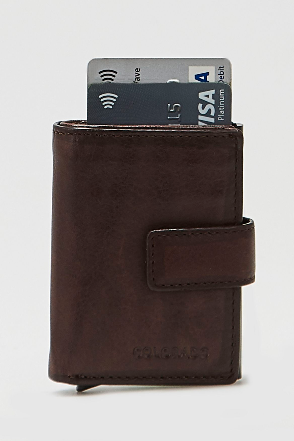 RFID Leather Pop Up CC Holder