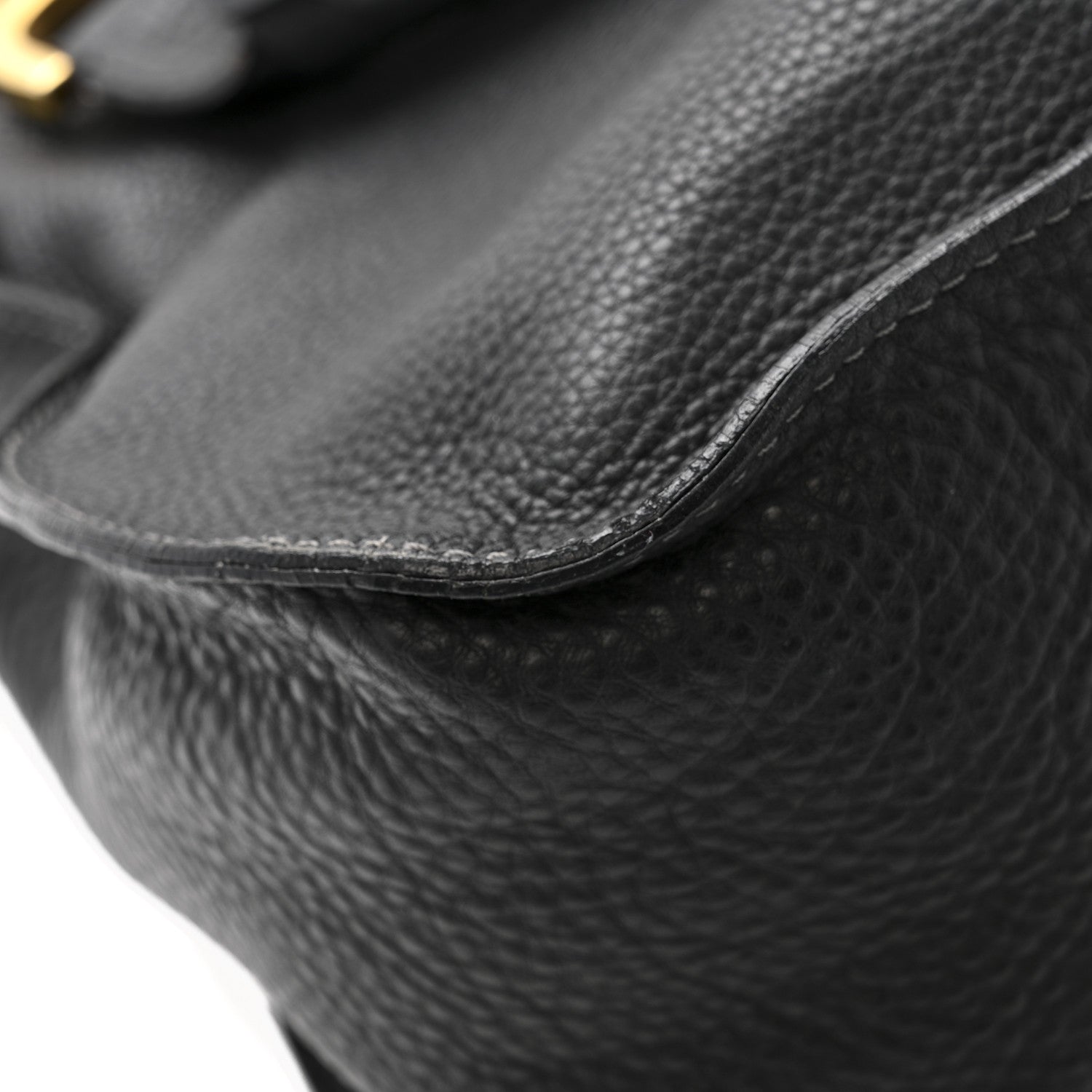 Calfskin Medium Marcie Satchel Black