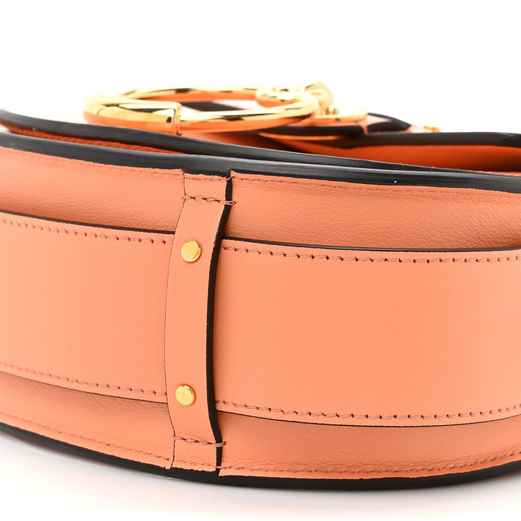 Patent Calfskin Small Tess Bag Canyon Sunset